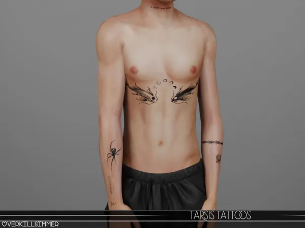 Mix Tarsis tattoos - The Sims 4 Custom Content