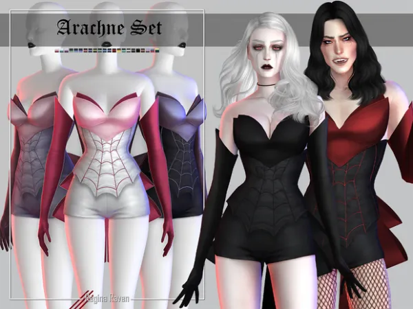 Mix Arachne Set by Regina Raven - The Sims 4 Custom Content