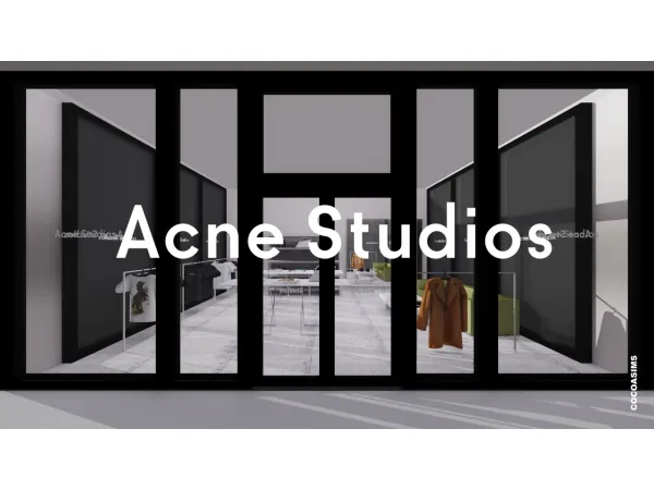 Alpha ACNE STUDIOS SHOP by COCOASIMS - The Sims 4 Custom Content
