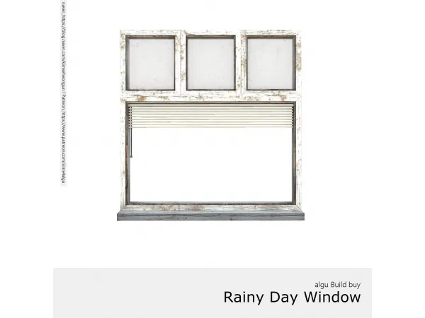 Alpha Rainy Day Window by ALGU - The Sims 4 Custom Content