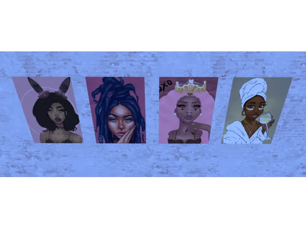 Alpha FusionStyle The posters by Sviatlana - The Sims 4 Custom Content