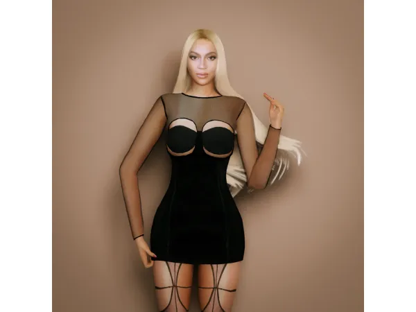 Alpha Beyoncé (ND Fall) 2022 by iwitys - The Sims 4 Custom Content