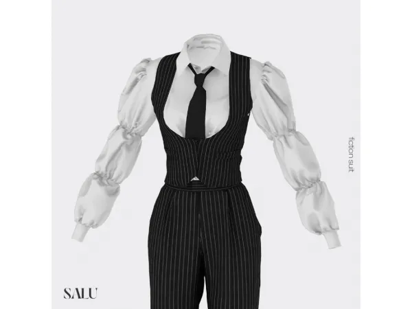 Alpha fiction suit by SALU - The Sims 4 Custom Content