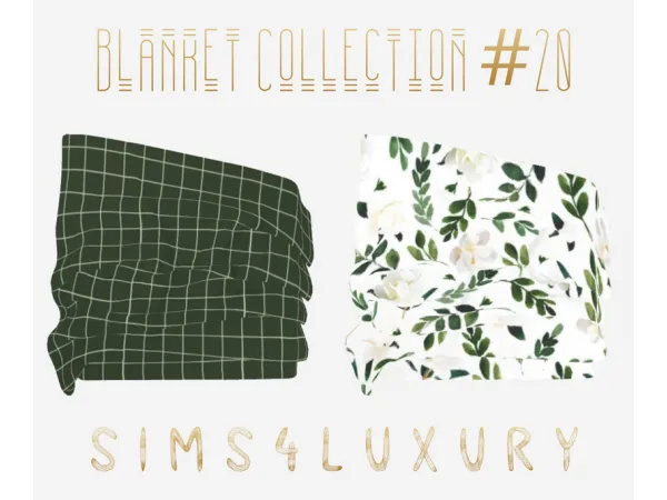 Alpha Blanket Collection 20 by simsfinds - The Sims 4 Custom Content