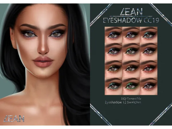 Alpha LEAN EYESHADOW CC19 by LEANSIMS - The Sims 4 Custom Content