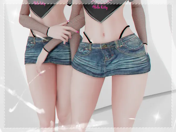 Alpha mirage skirt babyetears - The Sims 4 Custom Content