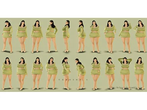 Mix Big size poses 02 Pose Pack CAS by helgatisha - The Sims 4 Custom Content
