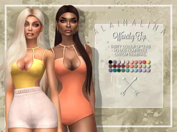 Maxis Match Waverley Bodysuit - The Sims 4 Custom Content