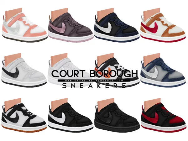 Mix COURT BOROUGH LOWS SNEAKERS update - The Sims 4 Custom Content