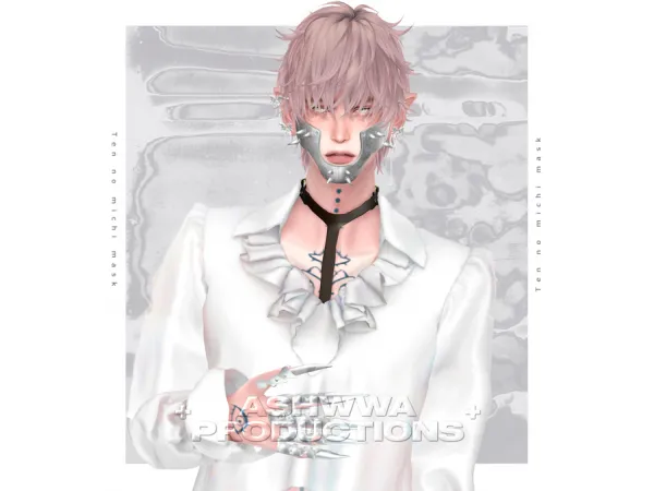 Alpha Ten no michi mask by ASHwwa - The Sims 4 Custom Content