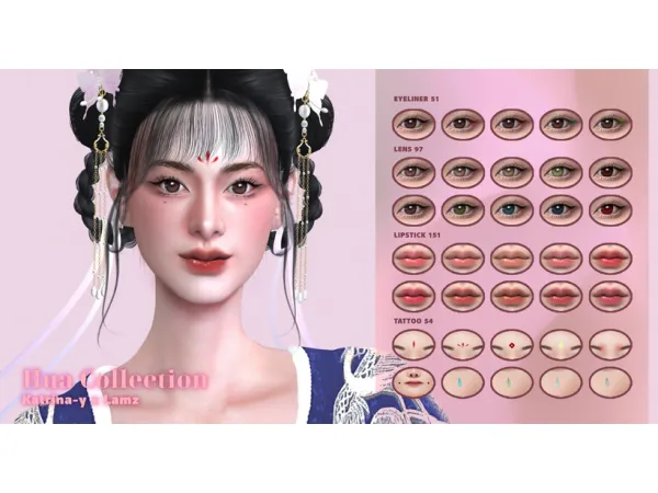 Mix Hua Collection by katrina_y - The Sims 4 Custom Content