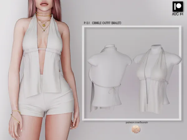 Alpha CRINKLE OUTFIT by busratr - The Sims 4 Custom Content