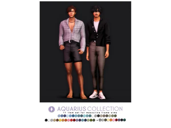 Maxis Match Aquarius Collection Redux by nucrests - The Sims 4 Custom Content