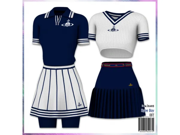 Alpha NewJeans Hype Boy Set by mirosims2020 - The Sims 4 Custom Content