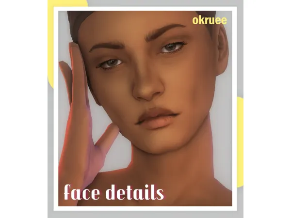 Maxis Match misc face details - The Sims 4 Custom Content