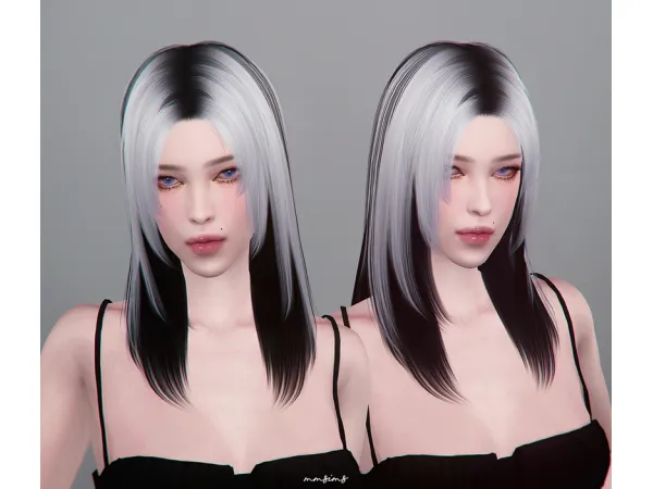 Alpha Hair XX by MMSIMS - The Sims 4 Custom Content