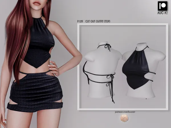 Alpha CUT OUT OUTFIT P129 P130 tr by busra - The Sims 4 Custom Content