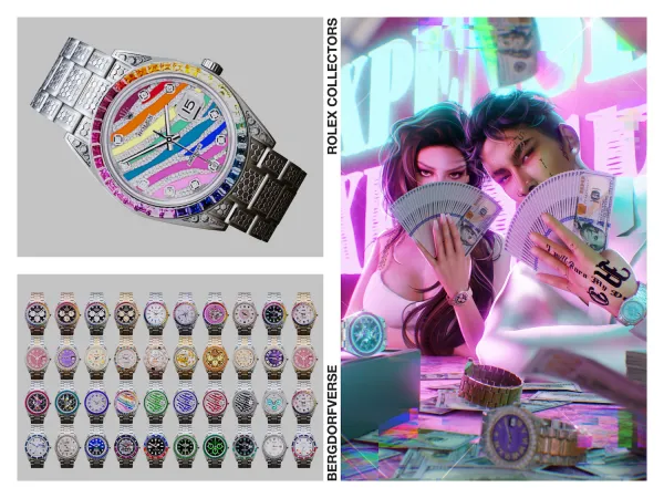 Alpha Rolex Collectors Watch by bergdorfsims - The Sims 4 Custom Content