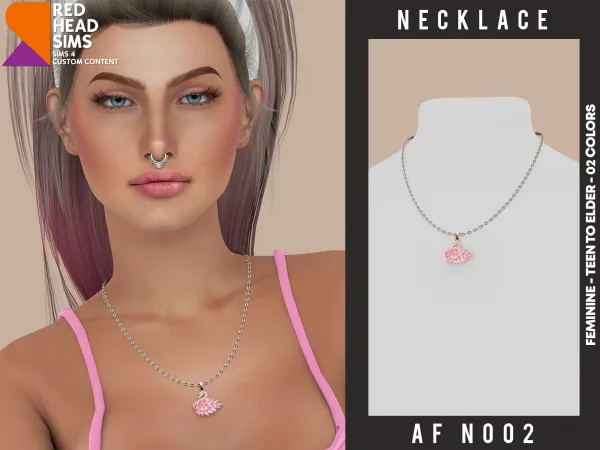 Alpha AF NECKLACE N002 - The Sims 4 Custom Content