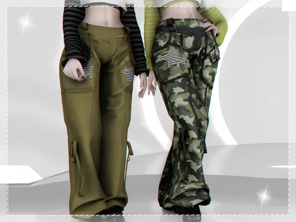 Alpha Fairycore street pants Babyetears - The Sims 4 Custom Content