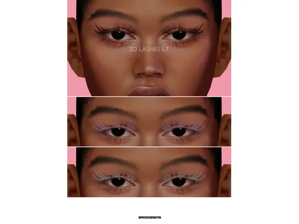 Alpha 3D LASHES L7 by simsfinds - The Sims 4 Custom Content