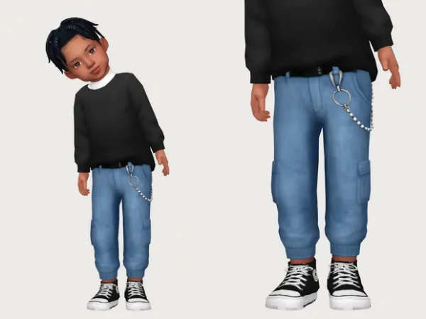 Maxis Match jeon cargos by casteru - The Sims 4 Custom Content
