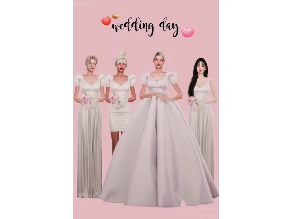Alpha Wedding Day Collection by RIMINGS - The Sims 4 Custom Content