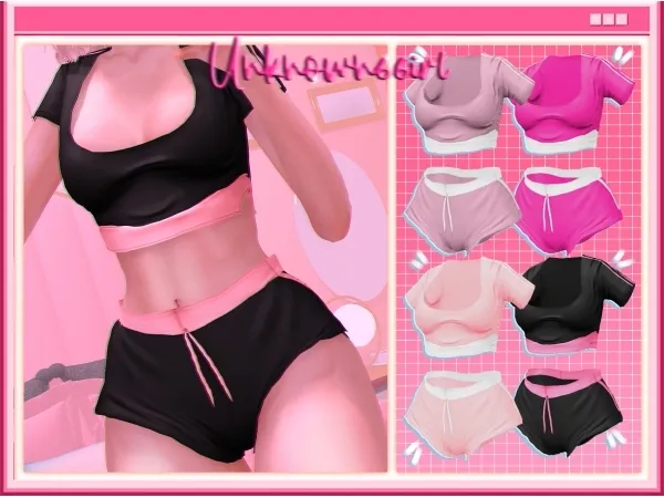 Alpha unknown66irl levely set - The Sims 4 Custom Content