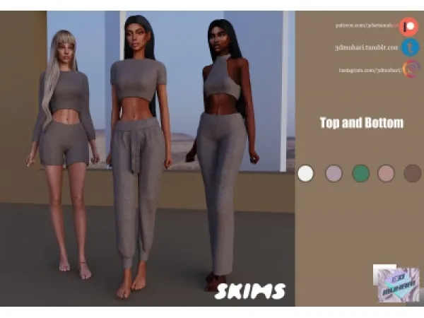 Alpha 3D Muhari SKIMS by Kim Kardashian - The Sims 4 Custom Content