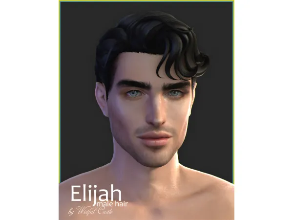 Maxis Match Elijah (male hair) by Wistful Castle - The Sims 4 Custom Content