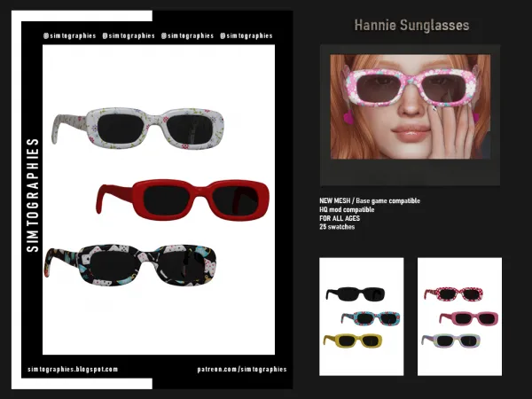 Maxis Match Hannie Sunglasses - The Sims 4 Custom Content