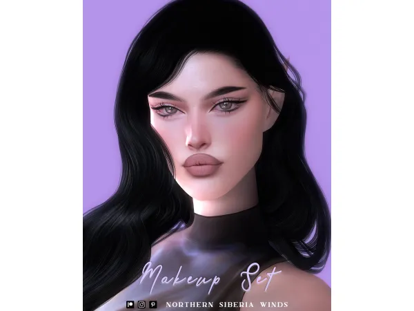 Alpha make up set by northern siberia winds - The Sims 4 Custom Content