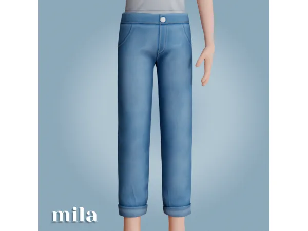 Alpha Mila jeans by amelylina - The Sims 4 Custom Content