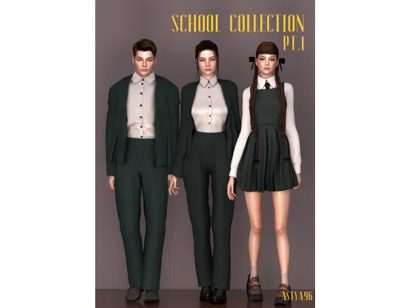 Alpha School Collection Part 1 August Collection 2022 by astya96 - The Sims 4 Custom Content