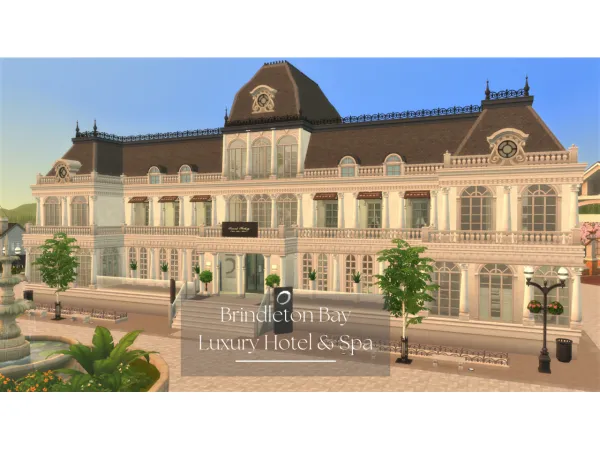 Maxis Match Brindleton Bay Luxury Hotel and Spa - The Sims 4 Custom Content