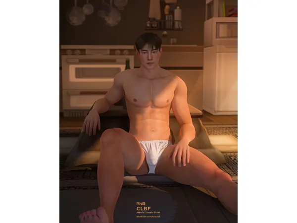 Alpha BNX CLBF Men's Classic Brief by bank42n - The Sims 4 Custom Content