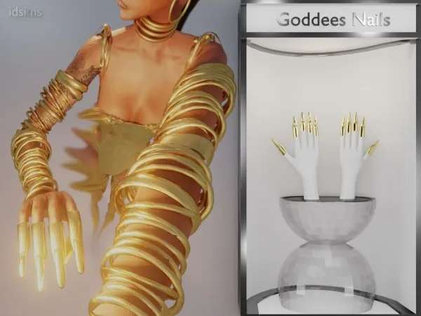 Alpha Goddess Nails - The Sims 4 Custom Content