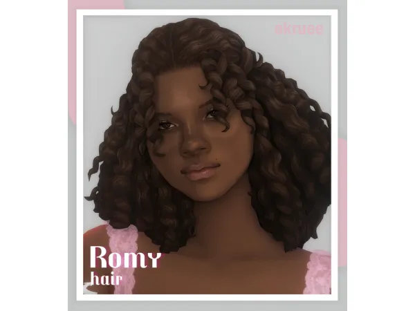 Maxis Match romy hair by okruee - The Sims 4 Custom Content