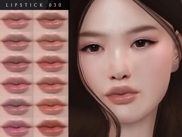 Alpha Lipstick 030 - The Sims 4 Custom Content
