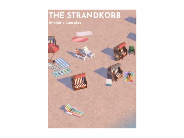Maxis Match the strandkorb overview by Charly Pancakes - The Sims 4 Custom Content
