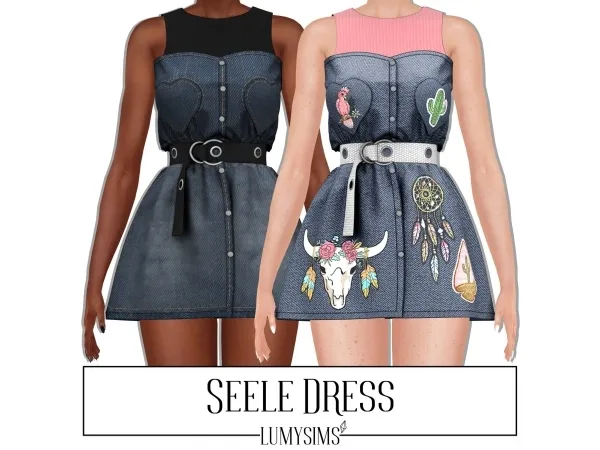 Alpha Seele Dress - The Sims 4 Custom Content