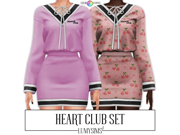 Alpha Heart Club Set - The Sims 4 Custom Content