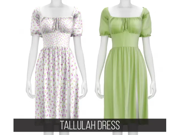 Alpha TALLULAH DRESS - The Sims 4 Custom Content