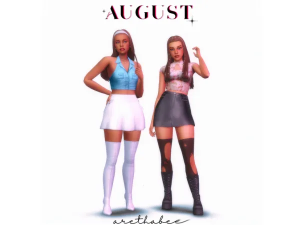 Maxis Match august collection by arethabee - The Sims 4 Custom Content