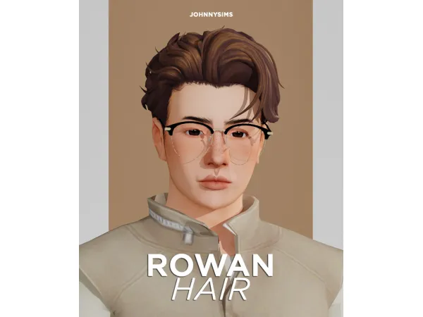Maxis Match Rowan Hair by JohnnySims - The Sims 4 Custom Content