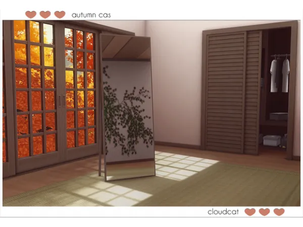 Mix Autumn CAS Background by cloudcatsims - The Sims 4 Custom Content