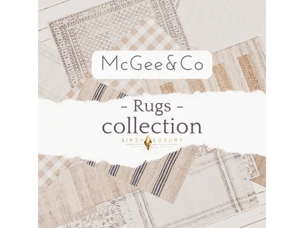 Alpha McGeeCo Rugs Collection by Sims4Luxury - The Sims 4 Custom Content