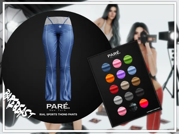 Alpha PARE Rial Sports Thong Pants by bergdorfsims - The Sims 4 Custom Content