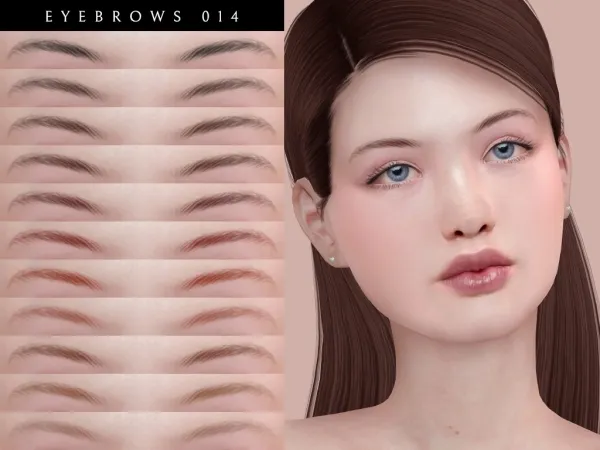 Alpha Eyebrows 014 - The Sims 4 Custom Content