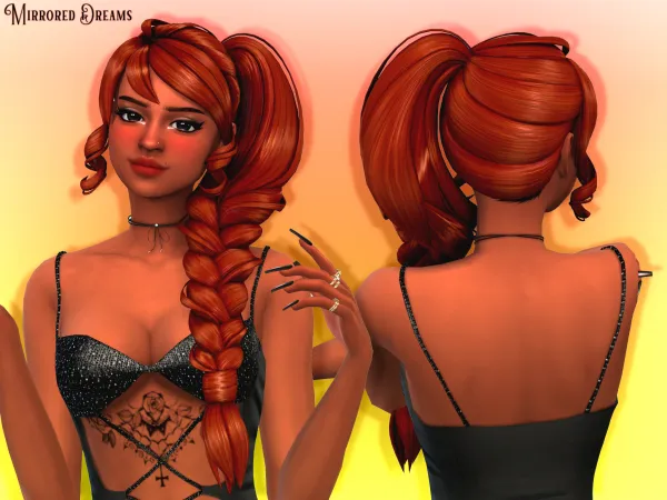 Maxis Match Anastasia Hair - The Sims 4 Custom Content